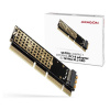 AXAGON PCEM2-1U PCIe x16 - x8 - x4 - M.2 NVMe M-key slot adaptér 1U