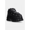 Kožené tenisky New Rock Negro + Nomada Negro + Tower Negro Lateral E-14 M.106.S29 čierna EUR 37
