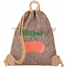 Školský vak na telocvik a prezuvky City Bag Leopard Cherry Jeune Premier ergonomický luxusné prevedenie 40*36 cm