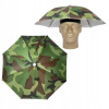RYBÁRSKY PARASOL NA HLAVU KLOBÚK NA TURISTICKÉ RYBY 65 cm VOĽNÉ RUKY