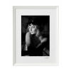 Atelier - Petr Vydra Umelecká čiernobiela fotografia - Pohľad (biely rám), Velikost a varianta fotografií Bílý rám 30 x 40 cm ( pasparta 21x 30 cm )