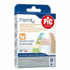 PIC Family, Sada antibakteriálnych náplastí, 20ks, 8058090003762