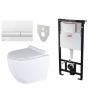 Alca Alcadrain (Alcaplast) Set 5v1 Sadromodul AM101/1120 + tlačítko M1710 + izolácia M91 + WC CANEO RIMLESS