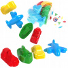 Teddies Formičky Bábovky na písek 4ks plast dopravní prostředky v síťce 12m+