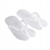 Šľapky Žabky Jednorazové penové papuče bielej farby na pedikúru, 10 párov