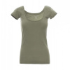 PAYPER FLORIDA 0001280041 / Dámske tričko s hranatým výstrihom - army green XL