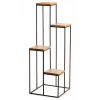 Stojan na kvety KASKÁDA s MDF LOFT doskou 110 cm ČIERNY