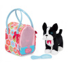 Pucci Pups Psík čierny v taške Flower Print Glam Bag