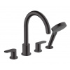 Hansgrohe Vernis Blend Batéria na okraj vane, 4-otvorová inštalácia, matná čierna 71456670-HG