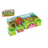 Teddies Kocky kubus Moje prvé zvieratká drevo 15ks v drevenej krabičke 20x13x5,2cm od 12 mesiacov MPZ