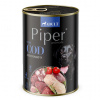NEW PIPER s treskou a rajčinami, konzerva pre psy 400 g