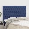 vidaXL Čelá postele 4 ks modrý 72x7x78/88 cm látka - Modrá - 174959-109210