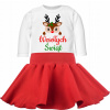 Detský komplet - Baby Set IDRUK 62 Biela, červená 2 ks. (Vianočné súpravy, Vianoce, sob.)