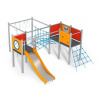 Playground System Veľká šplhacia zostava z nerezu so šmykľavkou 11306