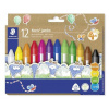 Voskovky, hrubé, trojhranné, STAEDTLER Noris jumbo 228 14, 12 rôznych farieb