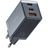 Mcdodo GaN rýchlo nabíjačka 2x USB-C, 1x USB, 67W, čierna CH-1541