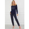 Dámske pyžamo Italian Fashion Arugia dł.r. dł.sp. Farba: Modrá - tmavo, Veľkosť: 3XL