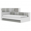 MID.YOU POSTEĽ S ÚLOŽNÝM PRIESTOROM, 90/200 cm sivá, biela - Online Only detský nábytok - 002163000702