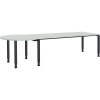 Obdĺžnikový stôl ,š x h 2000 x 800 mm, zaoblený prídavný prvok vľavo mauser