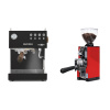 Ascaso Steel DUO PID, Black&Wood + Eureka Mignon Libra 65 All Purpose, CR ferrari red