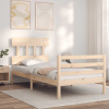 zahrada-XL Posteľný rám s čelom 90x200 cm masívne drevo 3195141