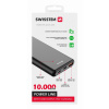 Powerbank Swissten power line 10000 mah 20w power delivery čierna
