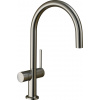 Hansgrohe M54, drezová batéria Talis 220, s uzatváracím ventilom na spotrebič, vzhľad nehrdzavejúcej ocele, HAN-72805800