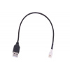 Phobya Adapter USB (5V) External to 3Pin Fan - Black 30cm 81132