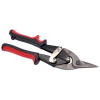 Nožnice na plech prevodové ľavé 250 mm, červená rukoväť, XL-TOOLS