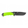 Vega Ganzo Knife G8012LG nôž do prírody 11,5 cm, čierno-zelená, ABS, guma, plastové puzdro