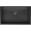 Mexen Trixo oceľový kuchynský drez 1-komorový 750 x 440 mm, čierny HC - 6415751000-70HC