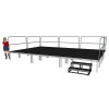 Power Dynamics Kompletné pódium 6x4m - výška 60-100cm vrátane schodov a zábradlia