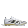 adidas F50 League Adults Firm Ground Football Boots White/Blk/Gold 10.5(45.3)