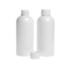 Plastová fľaša, biela, biely vrchnák, 300 ml