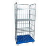 Box na kolieskach s plastovou doskou, 3 mrežové steny, 3 police 724x815x1800mm, aretácia