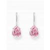 Thomas Sabo H2290-051-9 Silver dangle earring w. pink zirconia drop