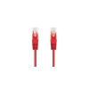 Kabel C-TECH patchcord Cat5e, UTP, červený, 1m CB-PP5-1R