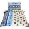 Bellatex bavlna obliečky Junior Lietadlá a autá 140x200 70x90