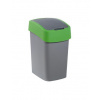 CURVER Odpadkový koš FLIP BIN 25 l stříbrný/zelený