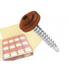 Klimas Wkret-Met RAL 8004 4,8x35mm - 1 Kartón (12x250ks) - Skrutky farmárske strešné TORX, farba: Medená hnedá, WDD