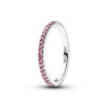 PANDORA stříbrný prsten Třpytivý růžový kroužek 56 192999C02-56