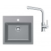 Franke Sety Kuchynský set T114Š, tectonitový drez SID 610 a batéria FS 3230.031, sivá/chróm 143.0687.360