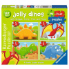 RAVENSBURGER Moje prvé puzzle Veselí Dinosaury 4v1 (2,3,4,5 dielikov)