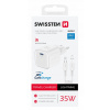Swissten 35W UBS - C Travel Charger With USB Cable 1.2m - 22070240 - White