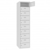 Plytká úschovná skriňa Msus 4110 color_body: RAL 7035, svetlošedá, color_door: RAL 7035, svetlošedá