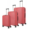 Cestovné kufre set 3ks Travelite Mooby S,M,L 218 L červená