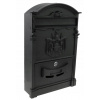 Poštová schránka - Letterbox retro veľké čierne poštovné (Poštová schránka - Letterbox retro veľké čierne poštovné)
