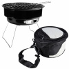 Grilovací gril na drevené uhlie 25 x 25 cm (TURISTICKÝ ZÁHRADNÝ GRIL PRENOSNÝ PIKNIK NA UHLIE 25 CM BBQ MALÝ + TAŠKA)