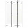 zahrada-XL Paraván s 3 panelmi, biely 120x180 cm 320699