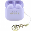 Guess Classic Logo Charm TWS bezdrôtové slúchadlá - fialové 57983124137 - možnosť vrátiť tovar ZADARMO do 30tich dní